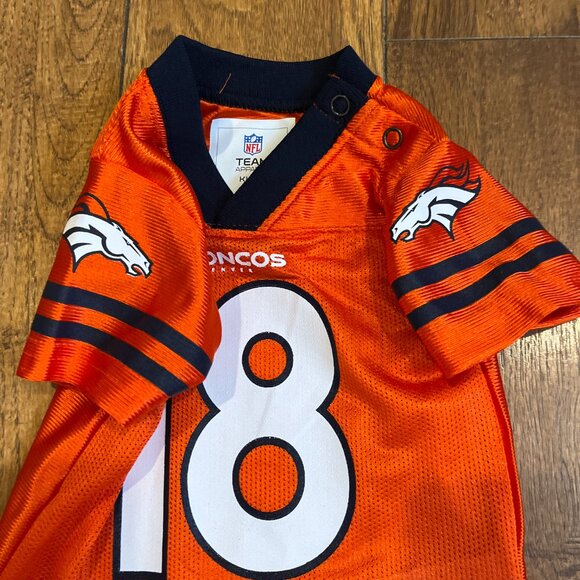 Baby TEAM Apparel 3/6 Month NFL Denver Broncos Manning 18 Orange Jersey - Picture 4 of 7